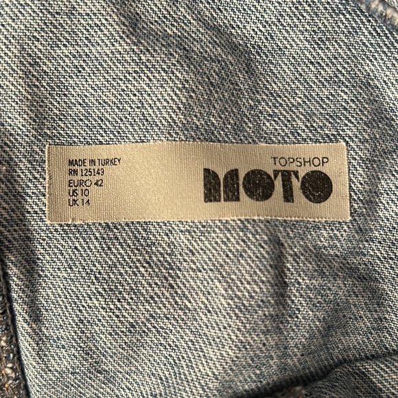 Topshop Moto Denim Overall Dress - Picture 4 of 4